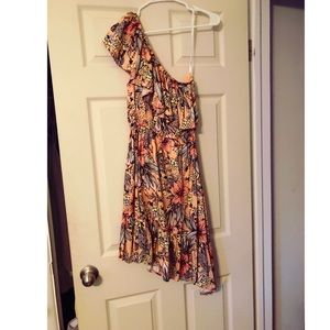 Minkpink colorful off the shoulder dress XS